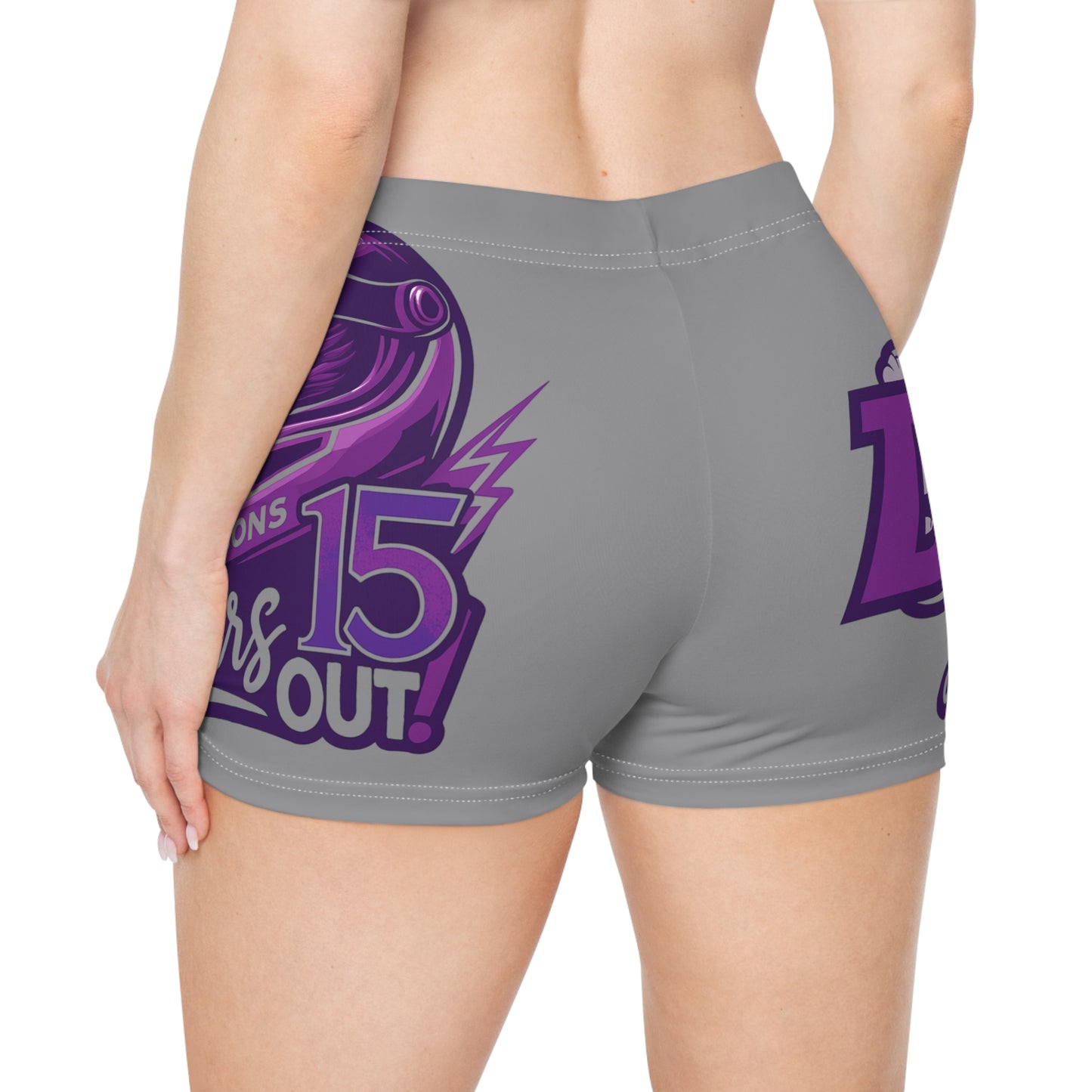 Grey Dhigh 15 Years Out Women's Shorts (AOP)